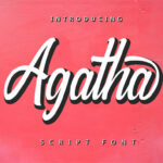 Agatha Font Poster 1