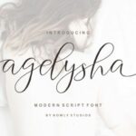 Agelysha Script Font Poster 1