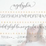 Agelysha Script Font Poster 9