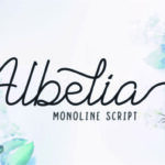 Albelia Script Font Poster 1