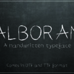 Alboran Font Poster 1