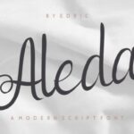 Aleda Font Poster 2