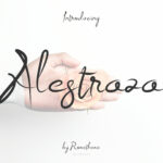 Alestraza Font Poster 1