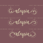 Aleysia Font Poster 2