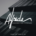 Alfrida Font Poster 2