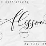 Alisson Script Font Poster 11