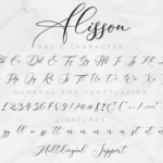 Alisson Script Font Poster 12