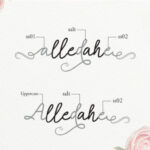 Alledahe Font Poster 2