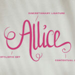 Allice Font Poster 2