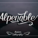 Alpenable Font Poster 1