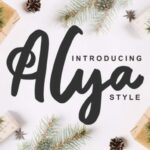 Alya Font Poster 1