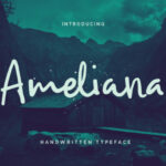 Ameliana Script Font Poster 1