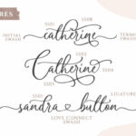 Amerta Misty Script Font Poster 8