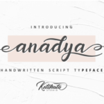 Anadya Font Poster 2