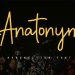 Anatonym Font Poster 1