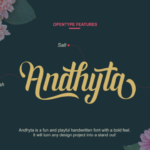 Andhyta Font Poster 2