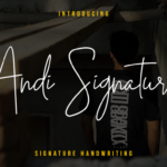 Andi Font Poster 1