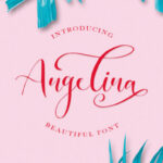 Angelina Font Poster 1