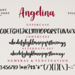Angelina Font Poster 5