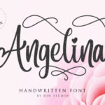 Angelina Font Poster 1