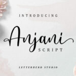 Anjani Script Font Poster 1