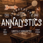 Annalystics Font Poster 1