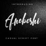 Anobeshi Font Poster 1