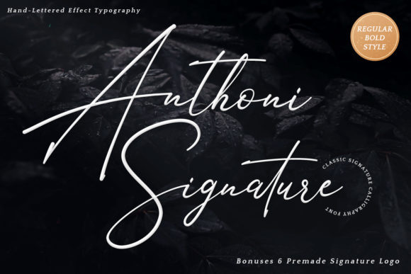 Anthoni Signature Font