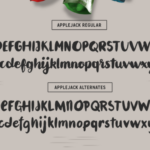 Applejack Font Poster 3