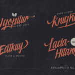 Argopuro Script Font Poster 2