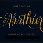 Arrthur Font Poster 1