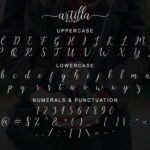 Artilla Script Font Poster 4