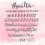 Asnitta Font Poster 8