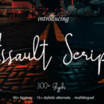 Assault Script Font Poster 1