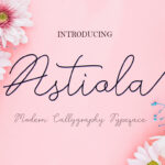 Astiola Font Poster 1