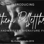 Athena Dilletthrim Font Poster 1