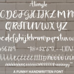 Atingle Font Poster 7