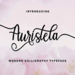 Auristela Script Font Poster 1