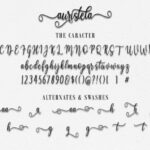 Auristela Script Font Poster 5