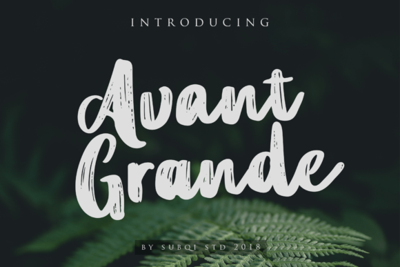 Avant Grande Font Poster 1