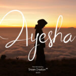 Ayesha Script Font Poster 1