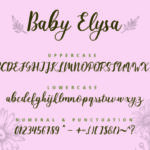 Baby Elysa Font Poster 6