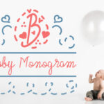 Baby Monogram Font Poster 1