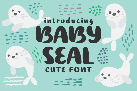 Baby Seal Font Poster 1