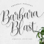 Barbara Blast Font Poster 1