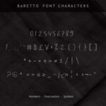 Baretto Font Poster 8