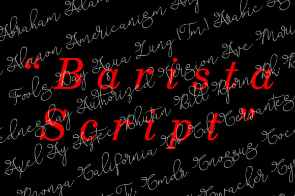 Barista Script Font