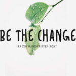 Be the Change Font Poster 1