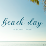 Beach Day Script Font Poster 1