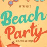 Beach Party Font Poster 1